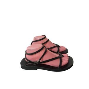 Calpas Handmade Womens 40 Barefoot Zero-Drop Minimalist Dbl Ankle Strap Sandal